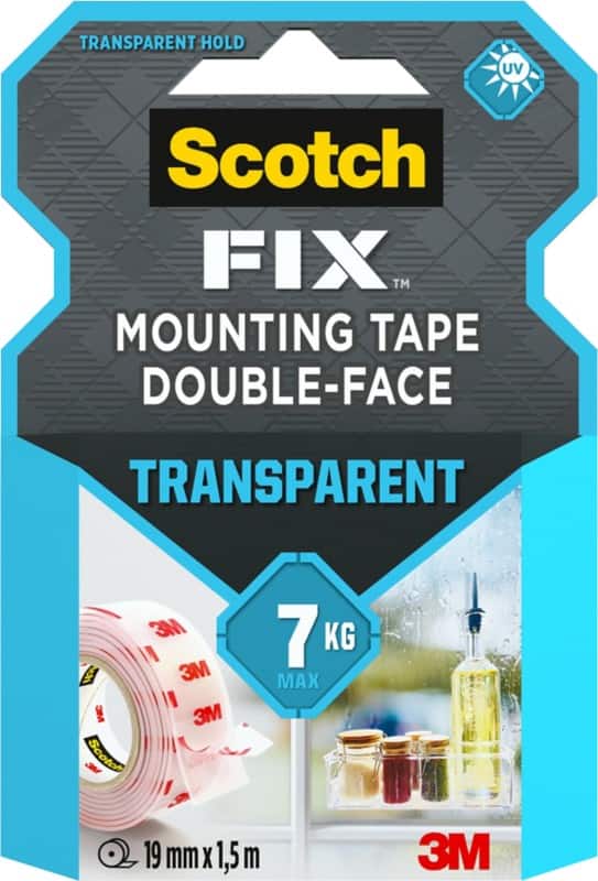 Ruban adhésif Scotch Special Tapes Transparant montage Transparent 19 mm (l) x 1,5 m (L)