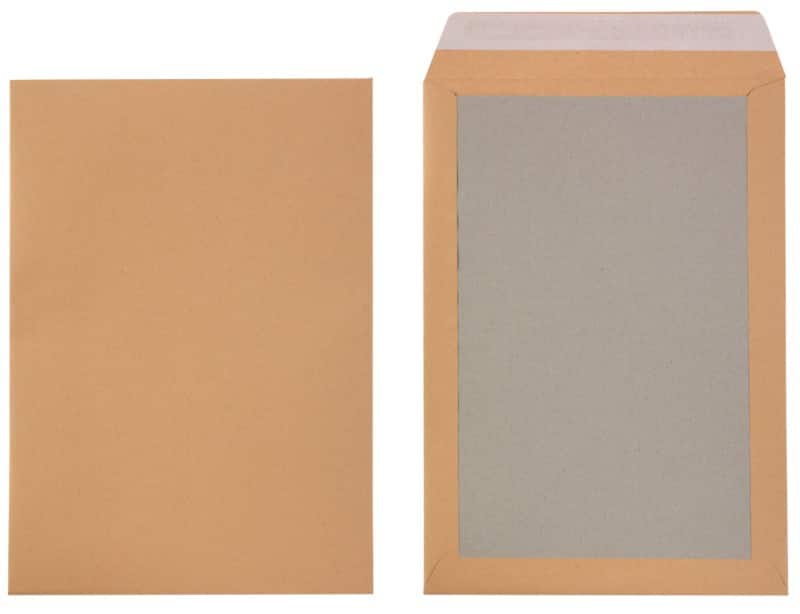 Enveloppes à dos carton Viking B4 Bande adhésive Brun 250 (L) x 353 (H) mm Sans Fenêtre 130 g/m² Recycled 100 Unités