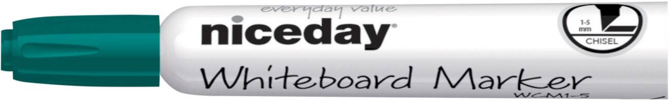 Marqueur pour tableau blanc Niceday WCM1-5 Pointe Biseautée Vert