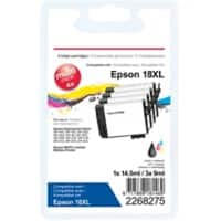 Cartouche jet d'encre Office Depot Compatible Epson 18XL Cyan, magenta, jaune, noir C13T18164012 4 Unités