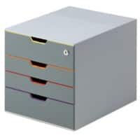 Module de tiroirs DURABLE Varicolour Gris 28 x 35,6 x 29,2 cm