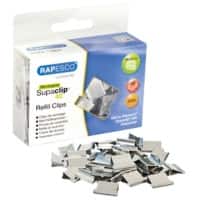 Recharge de 40 pinces Supaclip Rapesco Argenté 4 mm 200 unités
