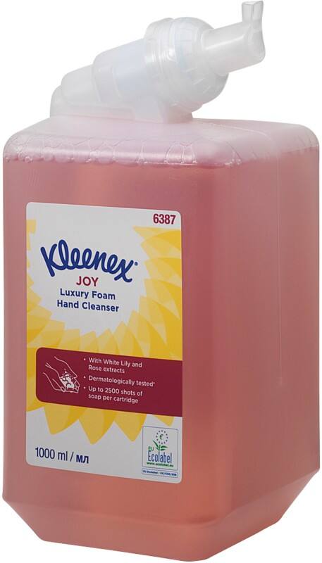 Recharge de savon pour les mains Kleenex Botanics Mousse Rose et lis blanc Rouge 6387 6 unités de 1 L