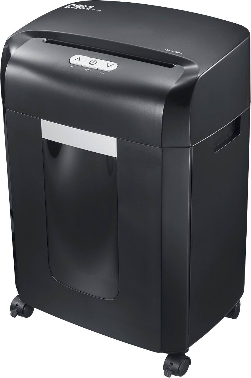 Office Depot Destructeur de documents CC-16XS Coupe croisée Niveau de sécurité P-4 16 Feuilles