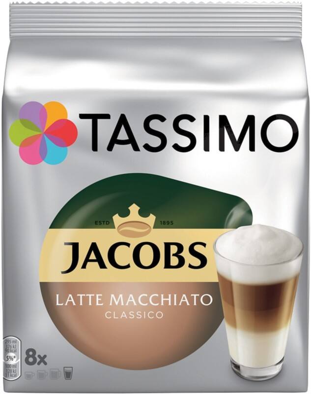 Capsules de café Tassimo Caféiné 33 g 8 unités