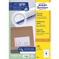 Étiquettes universelles Ultragrip AVERY Zweckform 3427 Adhésif A4 Blanc 105 x 74 mm 100 Feuilles de 8 Étiquettes