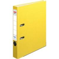 Classeur à levier herlitz MaX.file Nature plus A4 55 mm Jaune 2 anneaux Carton, Papier kraft Relief