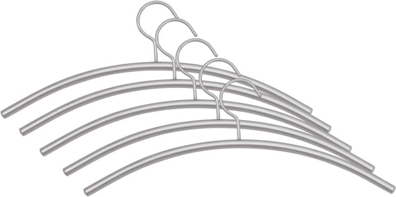 Cintre Kerkmann 6219 Métal Aluminium 5 Unités