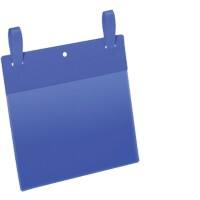 DURABLE Pochettes avec reliures Polypropylene Bleu A5 paysage Codes barre, signes, numéros  21 x 14,8 cm 50 Unités