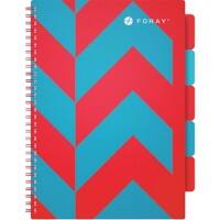 Cahier de projet Foray Extreme Turquoise A4 Couverture poly Ligné 175 Feuilles