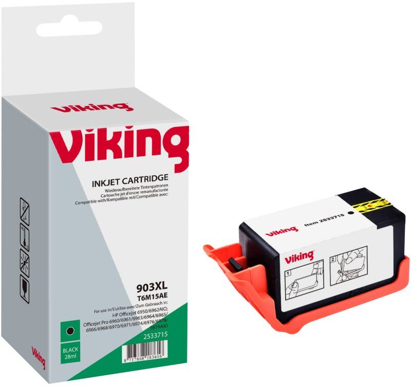 Cartouche jet d'encre Viking 903XL Compatible HP T6M15AE Noir