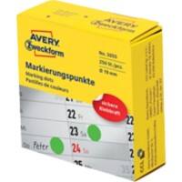 Pastilles autocollantes AVERY Zweckform 3855 Spécial Vert 250 Étiquettes