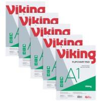 Bloc pour chevalet de conférence Viking Recycling Page blanche A1 70 g/m² 5 Unités de 20 Feuilles 