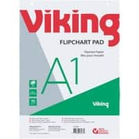 Bloc pour chevalet Viking 100% Recyclé A1 70 g/m² Page blanche 5 Unités de 20 Feuilles