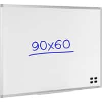 Tableau blanc Viking Montage mural Magnétique Acier Laqué Simple face 90 (L) x 60 (H) cm