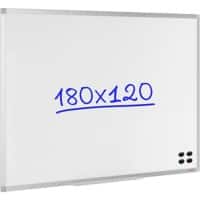 Tableau blanc Viking Magnétique Acier Laqué Simple face 180 (L) x 120 (H) cm