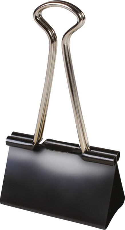 Pinces double clip 32mm Noir 12 unités