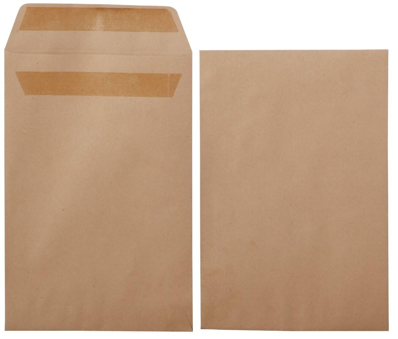 Pochettes d'envoi Office Depot Non Standard 160 x 240 mm 90 g/m² Brun Sans Fenêtre Gommée 500 Unités