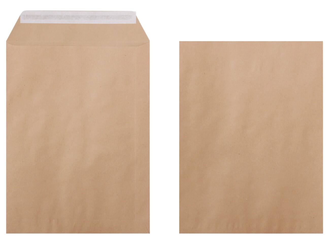 Pochettes Office Depot Non Standard 90 g/m² Brun Sans Fenêtre Bande adhésive 250 Unités