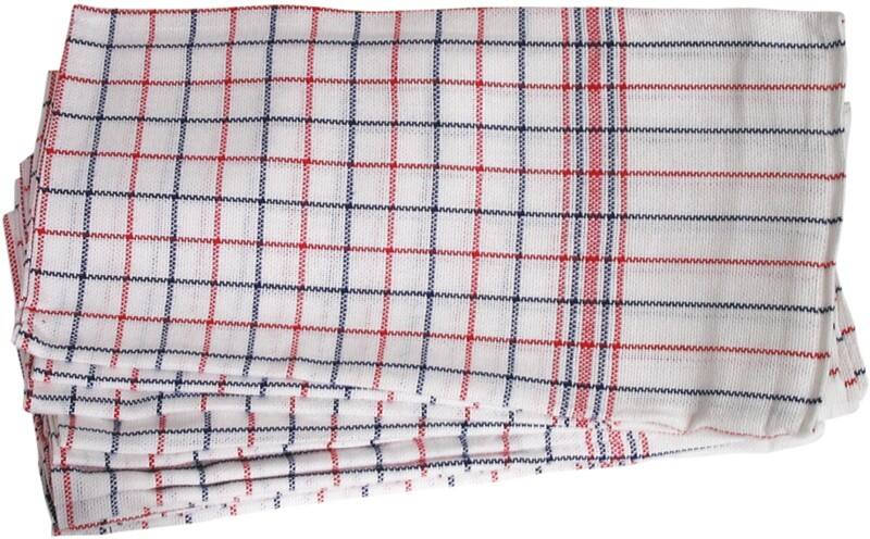Torchons à vaisselle BETRA Coton Blanc, rouge, bleu 6 Unités