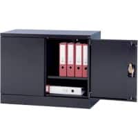 Armoire à portes battantes Realspace Acier 1 Étagère Verrouillable 920 x 420 x 700 mm Noir