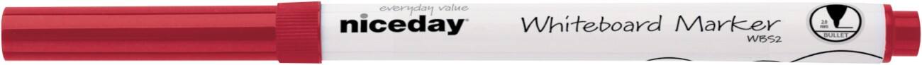 Marqueur pour tableau blanc Niceday WBS2 Pointe Ogive Rouge