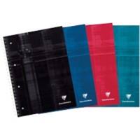 Cahier à spirales Clairefontaine A4+ Assortiment Couverture en carton laminé Quadrillé 120 feuilles