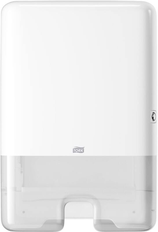 Distributeur pour Essuie-mains interfoliés Tork H2 Xpress - 552000 - Distributeur H2 pour papier d'essuyage, feuille à feuille, blanc