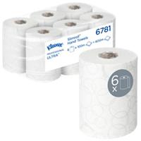 Essuie-mains Kleenex Kleenex Rouleau Blanc 2 épaisseurs 6781 6 Rouleaux de 100 m