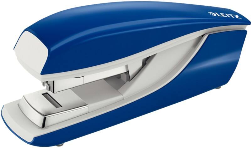 Agrafeuse Leitz NeXXt 5523 Demi bande 40 Feuilles Bleu 24/8, 26/8 Métal, Plastique
