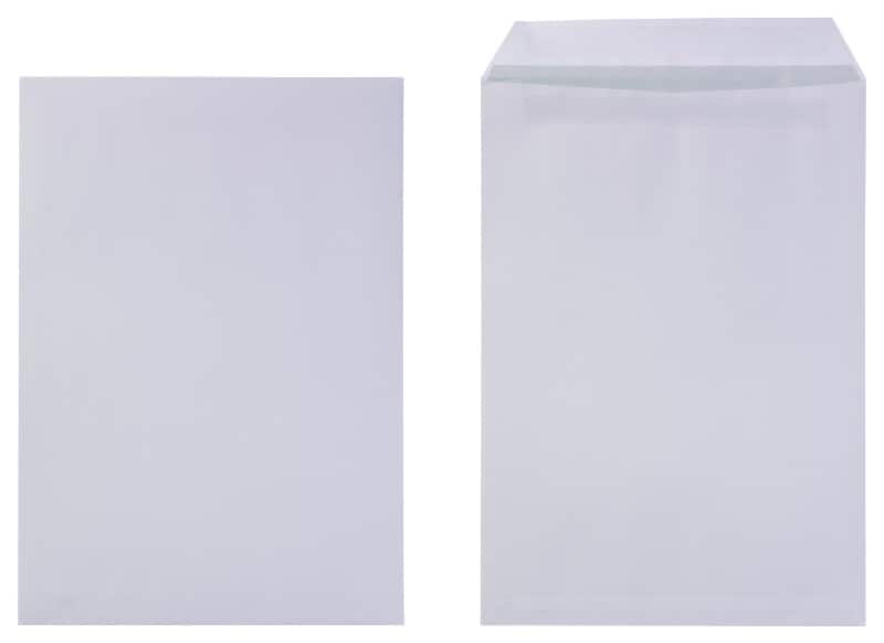 Enveloppes Viking Sans fenêtre C4 229 (l) x 324 (h) mm Autocollante Blanc 100 g/m² 250 Unités