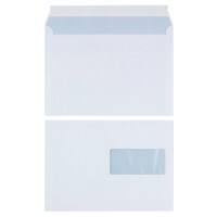 Enveloppes Office Depot Avec fenêtre C5 229 (l) x 162 (h) mm Bande adhésive Blanc 100 g/m² 500 Unités
