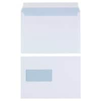 Enveloppes Office Depot Avec fenêtre C5 229 (l) x 162 (h) mm Bande adhésive Blanc 100 g/m² 500 Unités