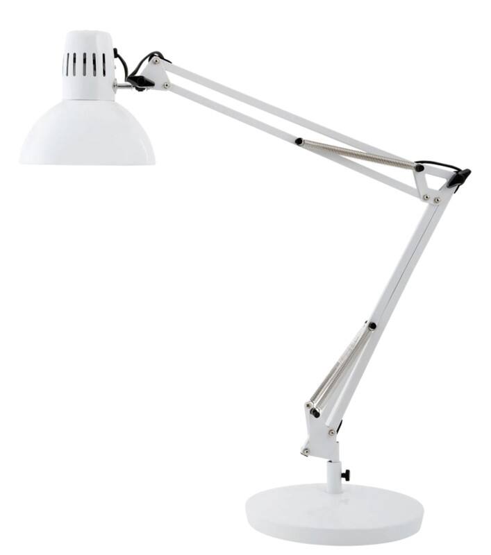 Lampe de bureau Alba Architect Autoportant Fluorescent, LED Blanc Principale 259.1 x 257.1 x 890 mm
