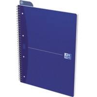 Cahier à spirales OXFORD Office Essentials A4+ Bleu Couverture en carte Quadrillé 70 feuilles