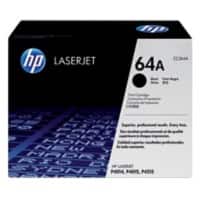 Toner HP D'origine 64A Noir CC364A