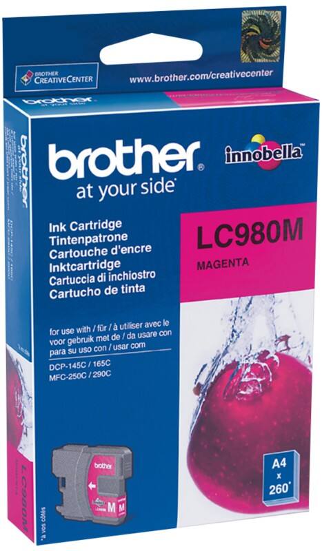 Cartouche jet d'encre Brother LC980M D'origine Magenta