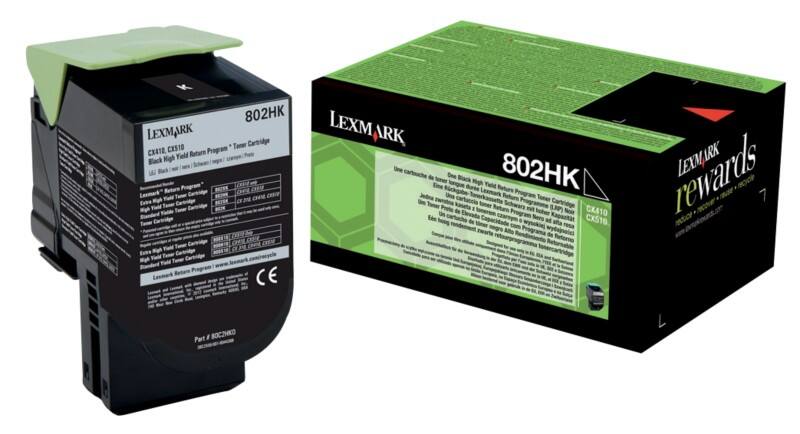 Toner Lexmark D'origine 80C2HK0 Noir