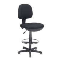 Siège pivotant Realspace Draughtsman Tissu Noir