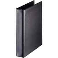 Classeur à anneaux Leitz 2 anneaux Carton recouvert de polypropylène A5 Noir