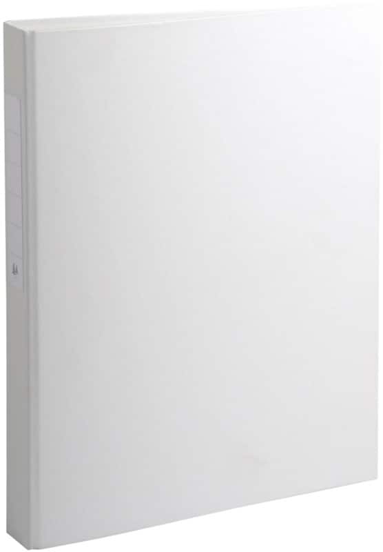 Classeur Exacompta 25 mm Carte, PP (Polypropylène) A4 2 Anneaux Blanc