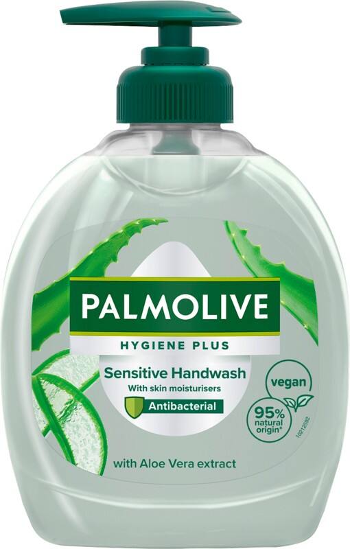 Savon pour les mains Palmolive Hygiene Plus Pompe doseuse  Antibactérien Liquide Aloe Vera Vert 150290 300 ml
