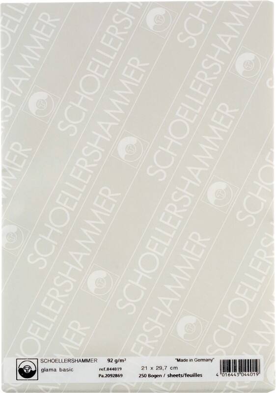 Papier à dessin SCHOELLERSHAMMER A4 Blanc 90 g/m² Lisse 250 Feuilles