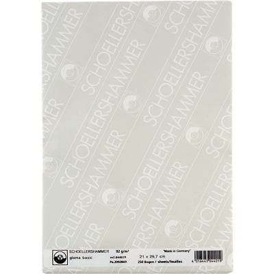 Papier à dessin SCHOELLERSHAMMER A4 90 g/m² 297 mm Blanc 250 Feuilles