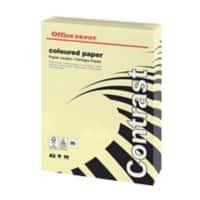 Papier couleur Office Depot A3 Jaune pastel 80 g/m² Lisse 500 Feuilles