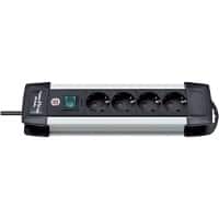 Multiprise brennenstuhl Premium-Alu-Line 4 Prises 1,8m Noir