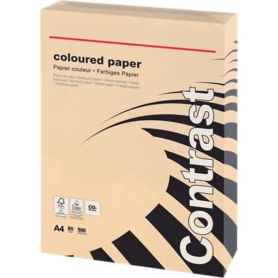 Papier couleur Office Depot A4 Saumon pastel 80 g/m² Lisse 500 Feuilles