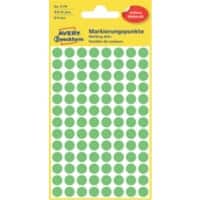Pastilles autocollantes Avery Shine Adhésif Vert clair 8 x 8 mm 4 Feuilles de 104 Étiquettes