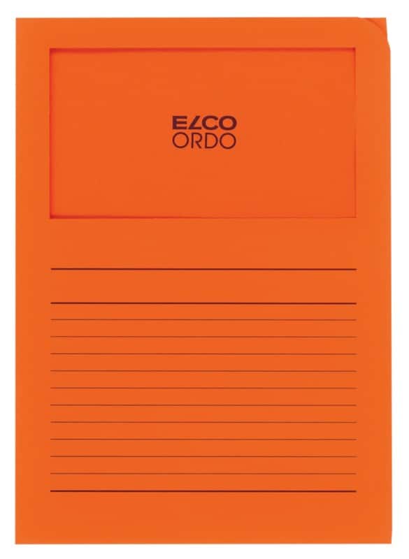 Elco Ordo Classico Dossier A4 Orange Papier 120 g/m² 100 Unités