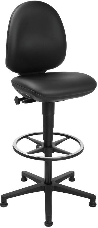 Siège de bureau TOPSTAR Contact permanent Cuir reconstitué Sans accoudoirs Noir 110 kg TEC 50